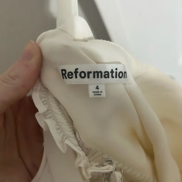 Besse reformation white dress size 4 - Picture 5 of 7